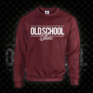 BURGUNDY LARGE PRINT SWEATER