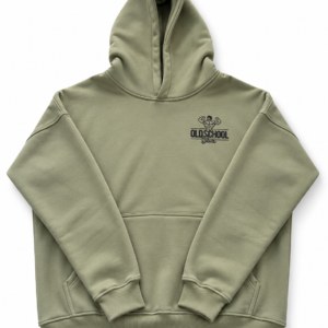 Khaki Green Oversized Luxury Old School Jim's Hoodie