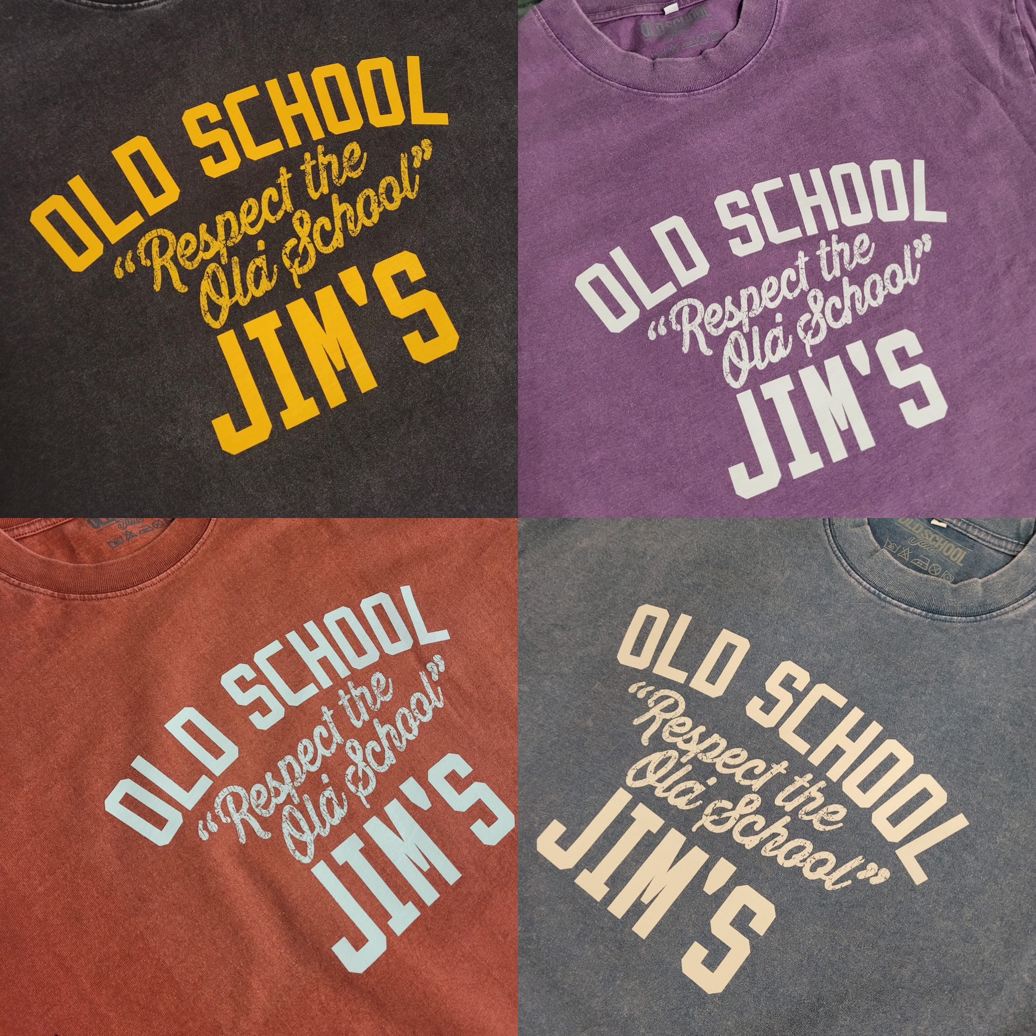 "Respect the Old School" - Oversized acid washed t-shirt - Image 2